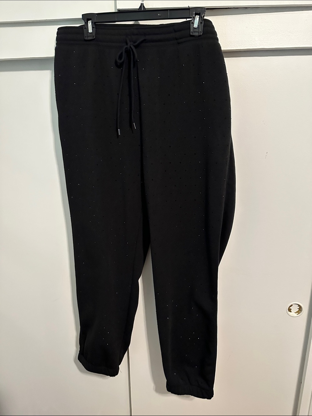Rhinestone! No Boundaries Black Jogger Pants With Rhinestones